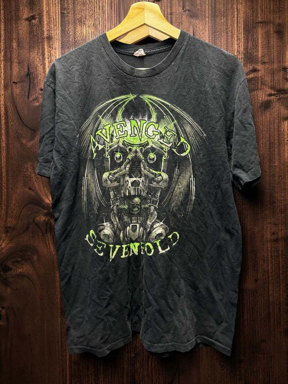 Avenged Sevenfold Robotic Skull Graphic Band T-Shirt